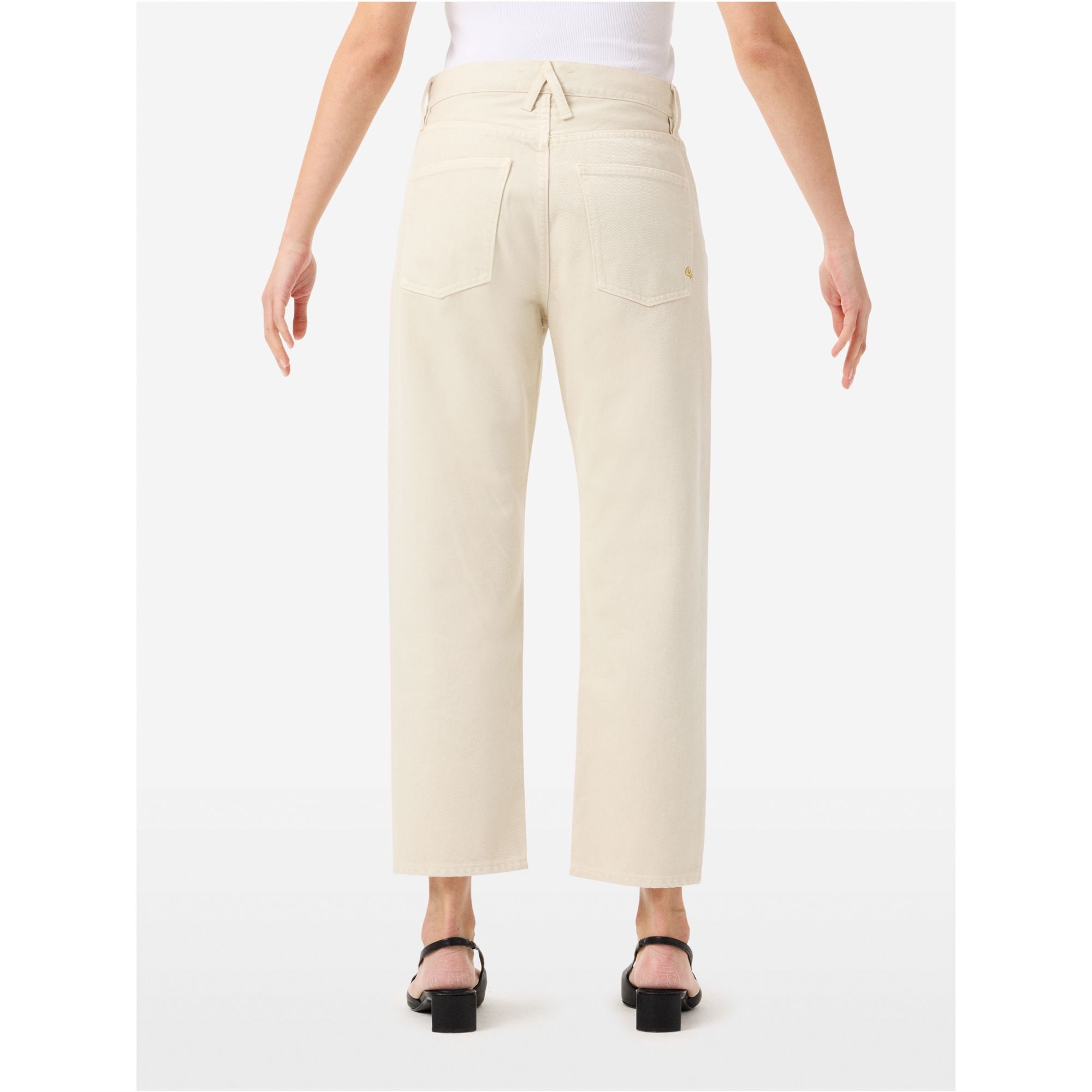 Bella mid rise mom fit cropped leg direct dyed