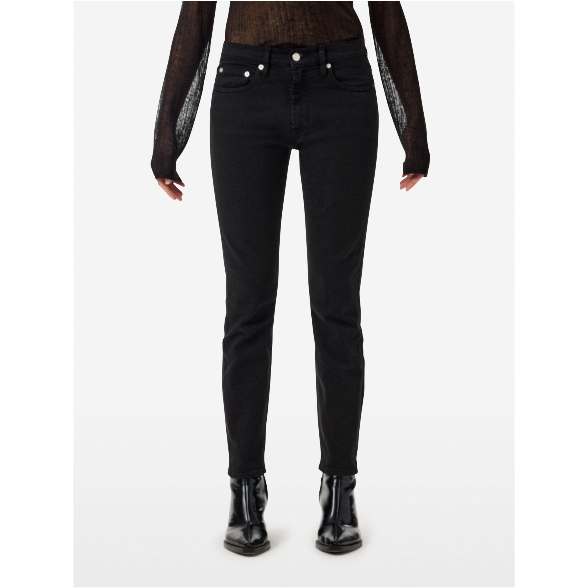 Body slim high rise direct dyed