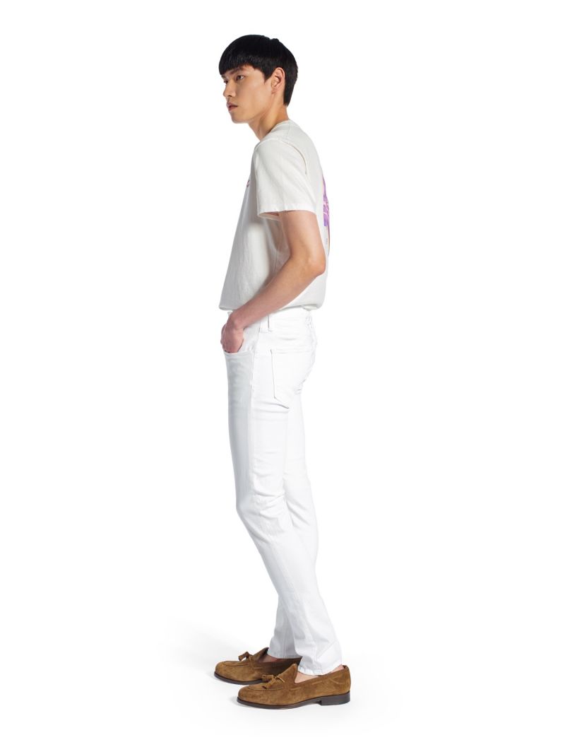 TOUCH STRETCH SKINNY OLD DYED WHITE