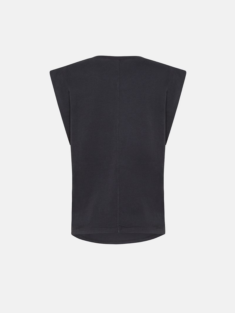 BLONDIE SLEEVELESS T-SHIRT RINSE WASH