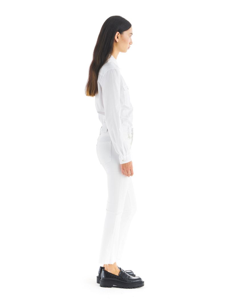 KATE CROP BOOTCUT REACTIVE DYED ROW EDGE