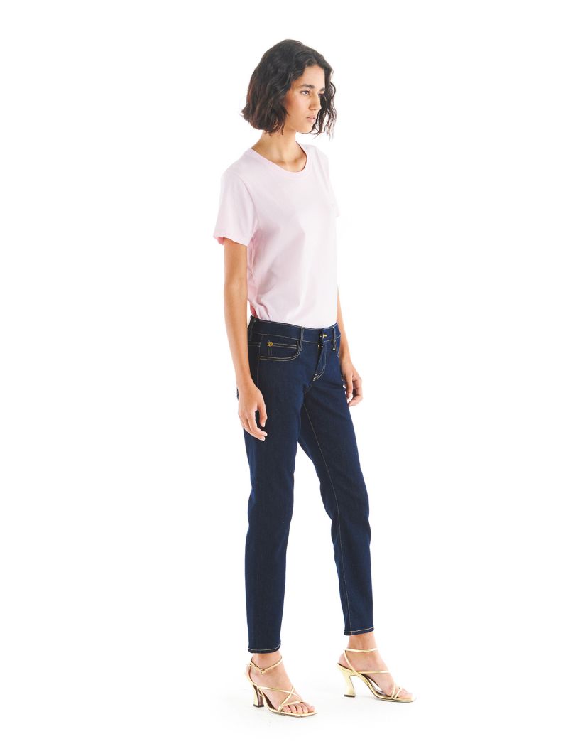 TWIGGY SLIM LOW WAIST STRAIGHT LEG RINSE WASH