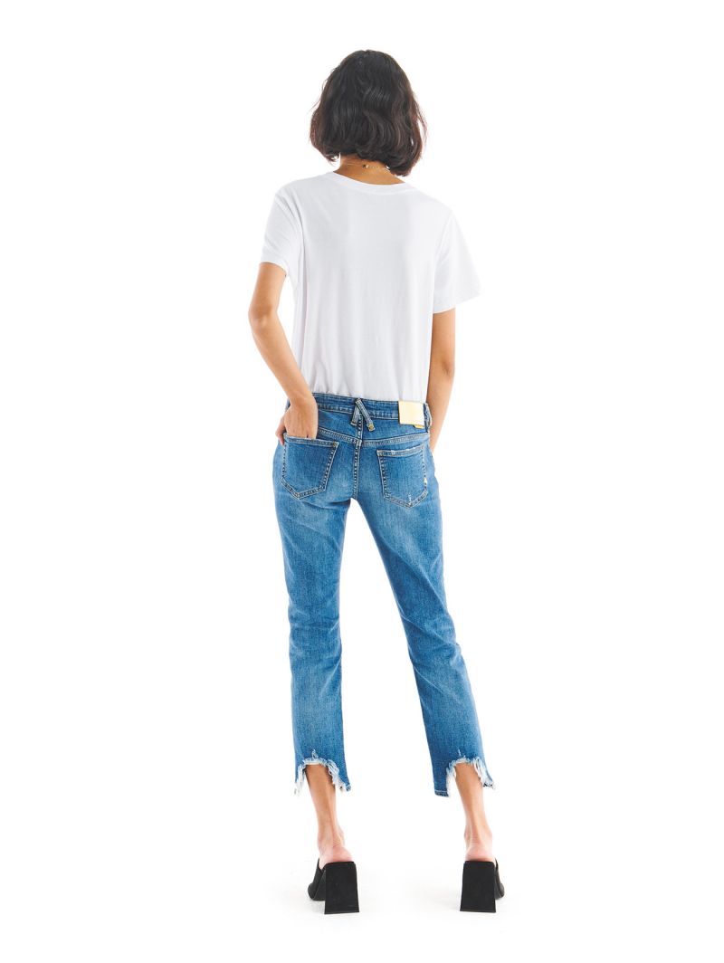 TWIGGY SLIM LOW WAIST STRAIGHT LEG SUPER VINTAGE DESTROYED