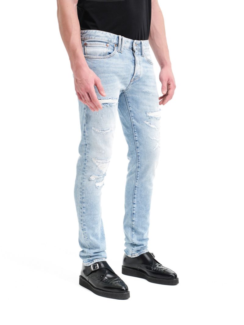 BONE COMFORT SKINNY BLEACH VINTAGE DESTROYED AND RIPPED