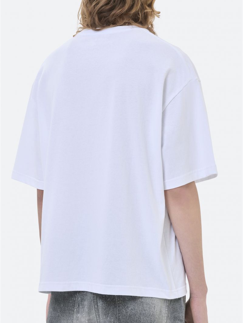 OVER PRINTED T-SHIRT RINSE WASH