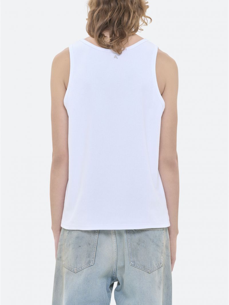 TANK ROUND NECK SLEEVELESS RINSE WASH