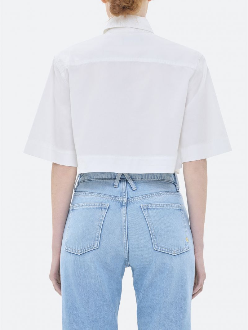 Jane cropped cotton shirt