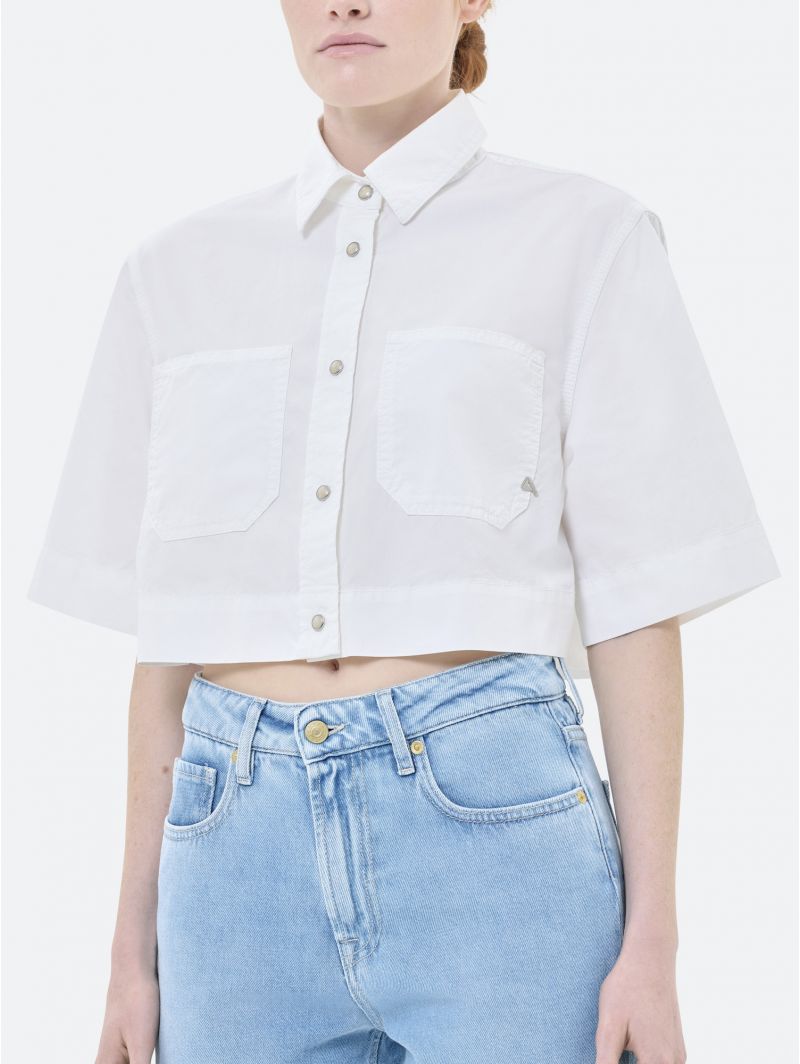 JANE CROP SHIRT ECO ENZYME WASH