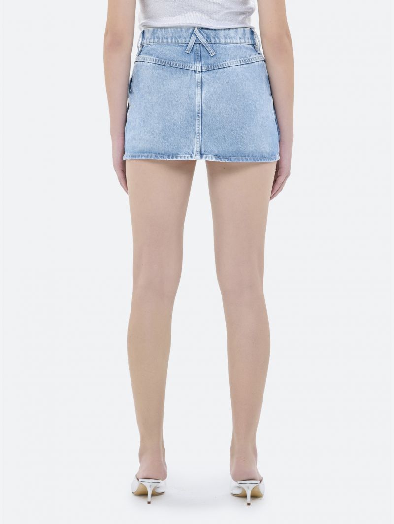 Mimì denim cargo mini skirt