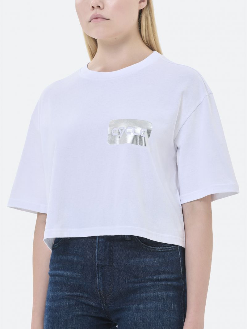 ARIEL PRINTED T-SHIRT BOXY FIT RINSE WASH