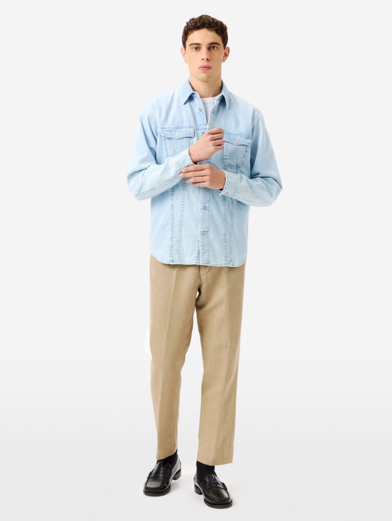 James denim overshirt