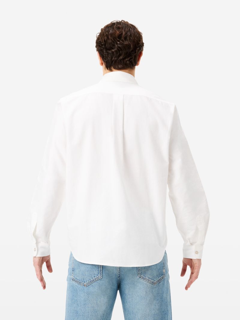 Camicia Rayan in cotone Oxford con logo ricamato