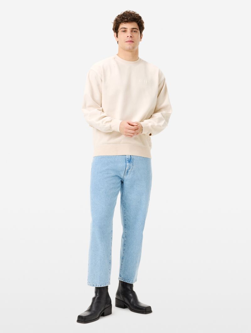 Ethan sweatshirt with logo and rips