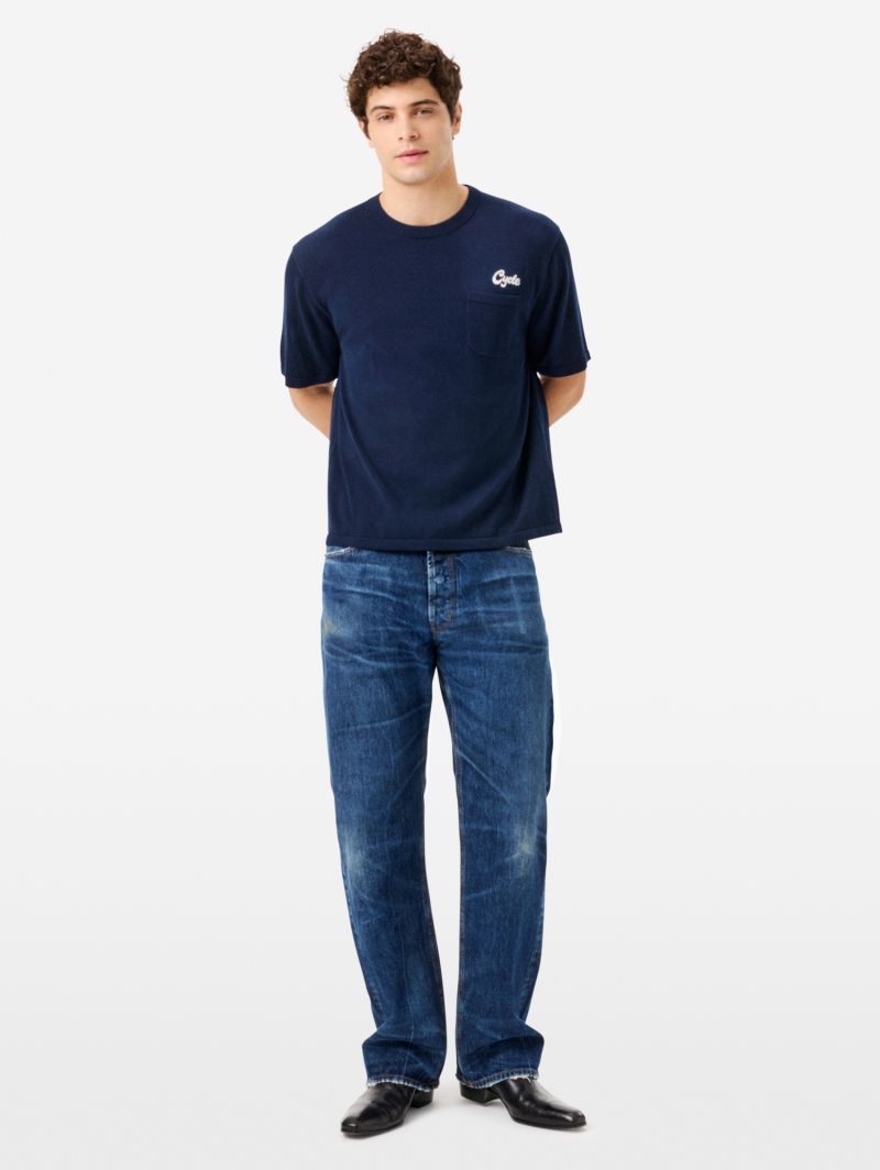 Boxy Pocket T-shirt with logo and breast pocket