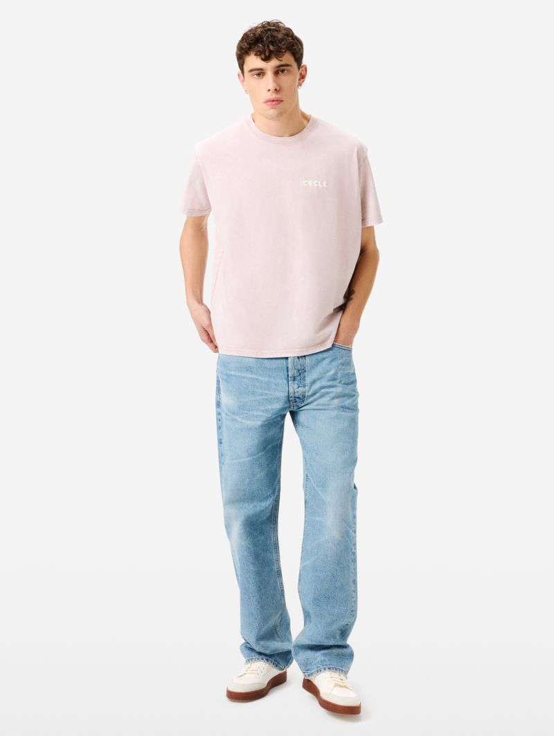 T-shirt Over con logo sul petto