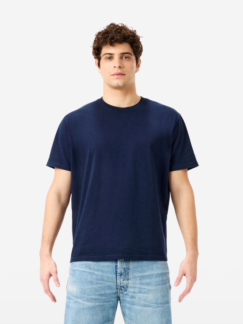 T-shirt Over con logo sul retro