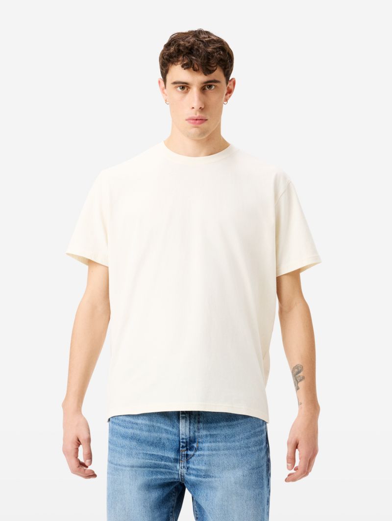 T-shirt Over con logo sul retro