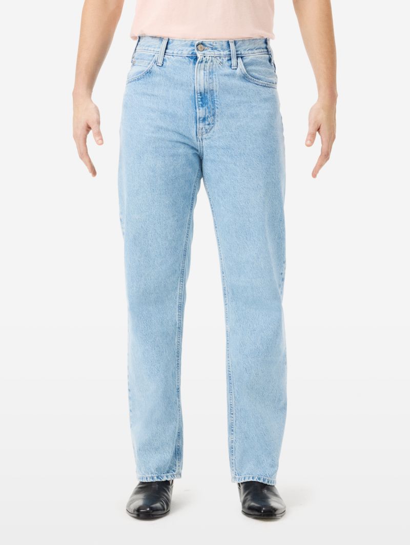 Bart wide fit straight leg-high waist light bleach