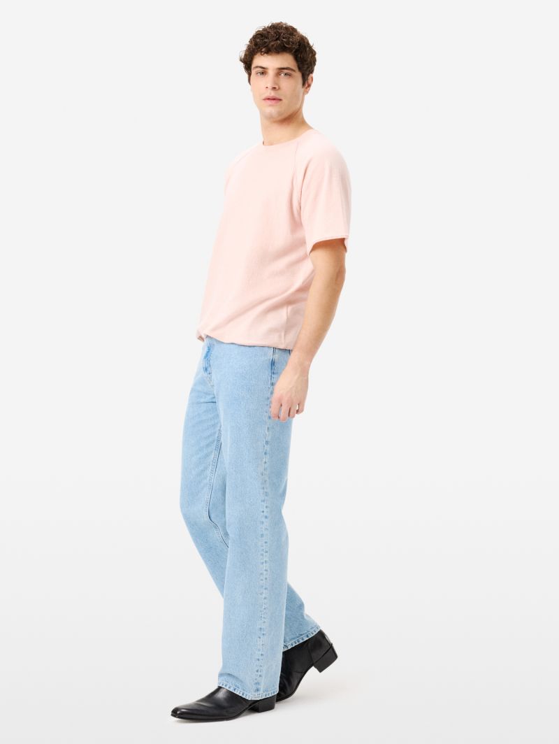 Bart wide fit straight leg-high waist light bleach