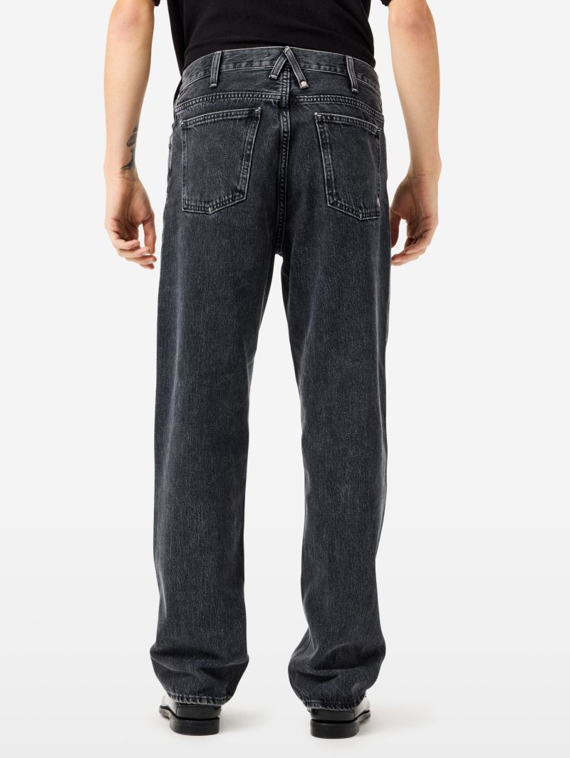 Bart wide fit straight leg-high waist eco enzyme stone wash