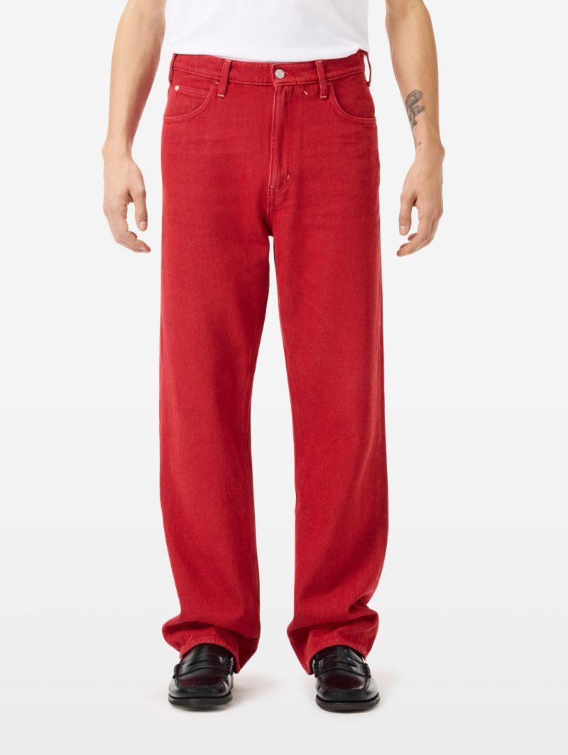 Bart wide fit straight leg-high waist clean rinse wash