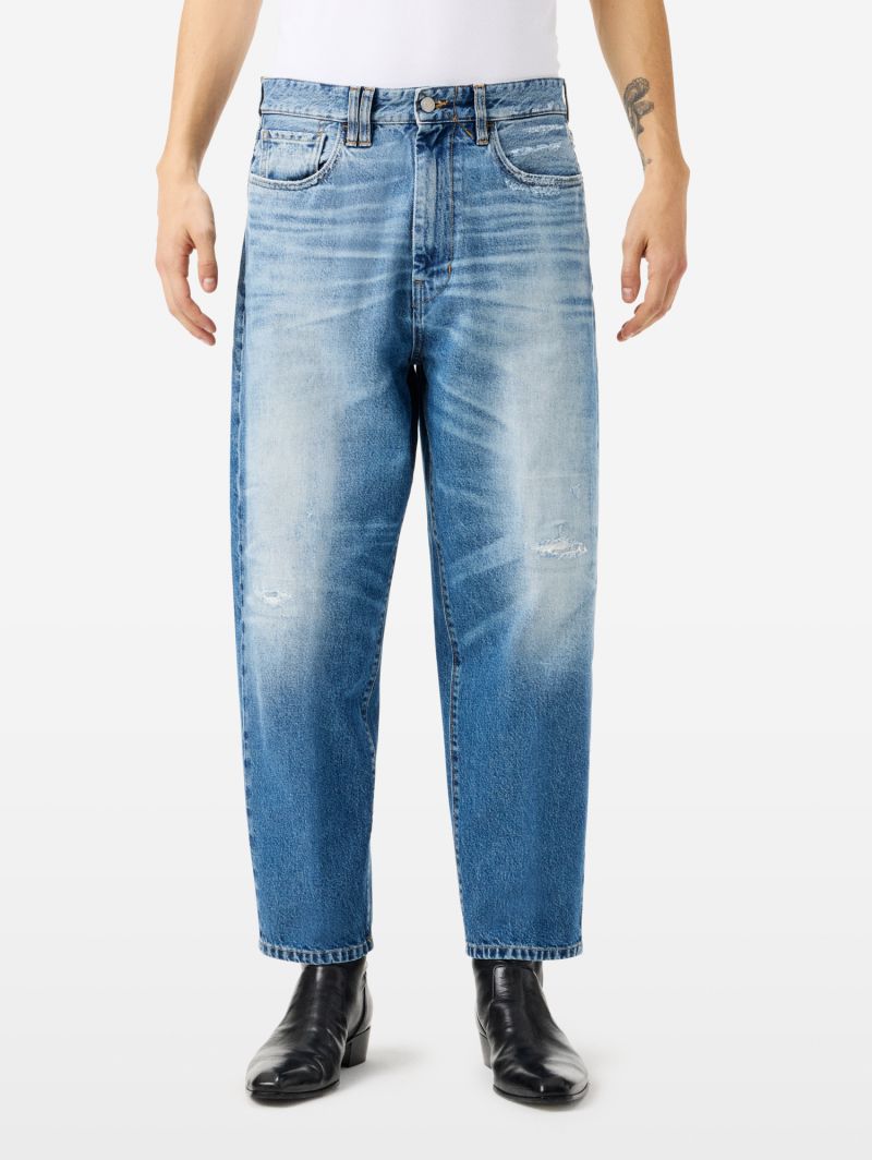 Jumbo baggy fit cut and break medium tone