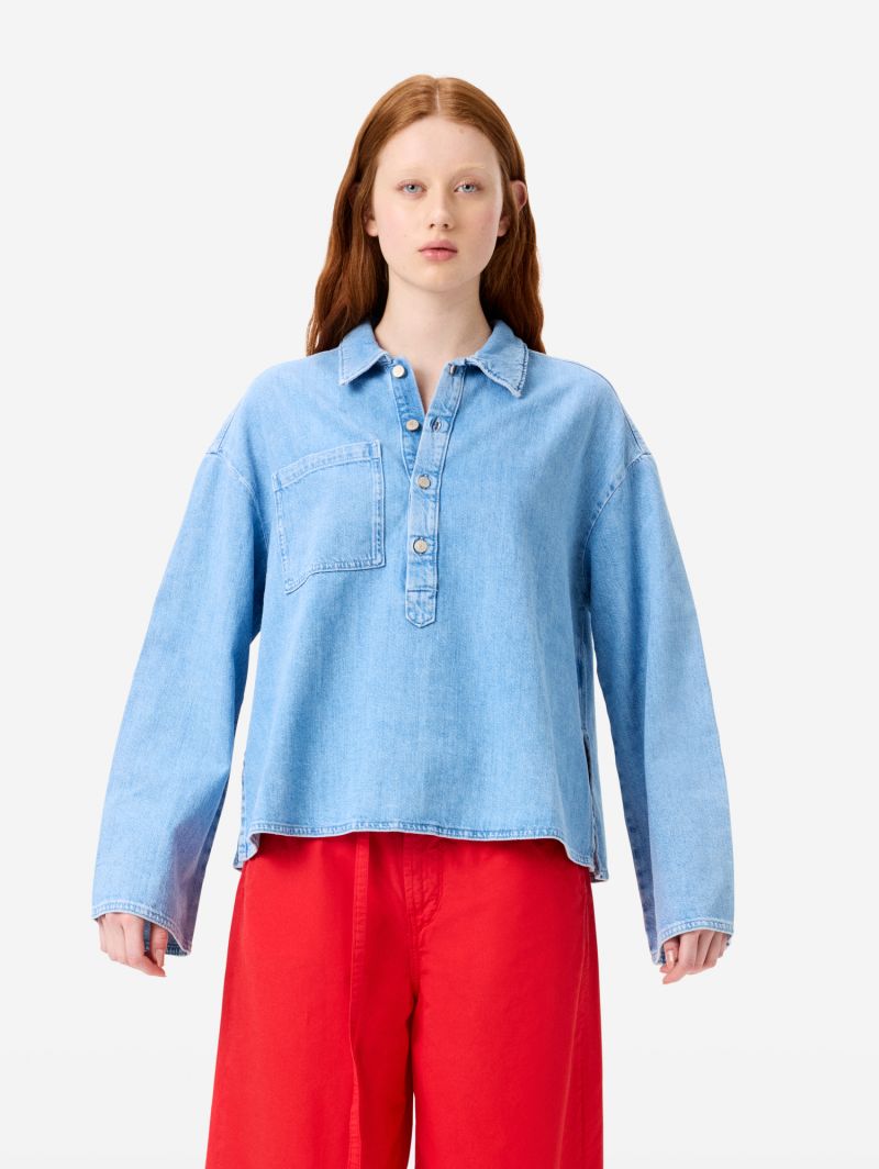 Giselle denim jumper with breast pocket