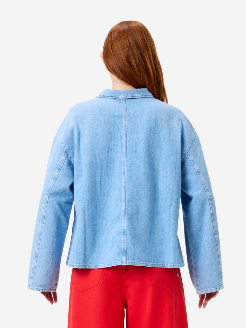 Giselle denim jumper with breast pocket