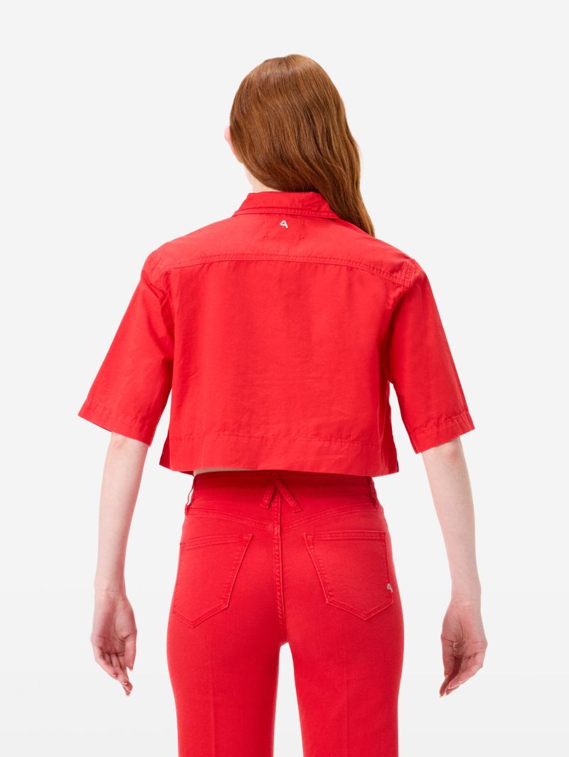 Jessie cropped cotton shirt
