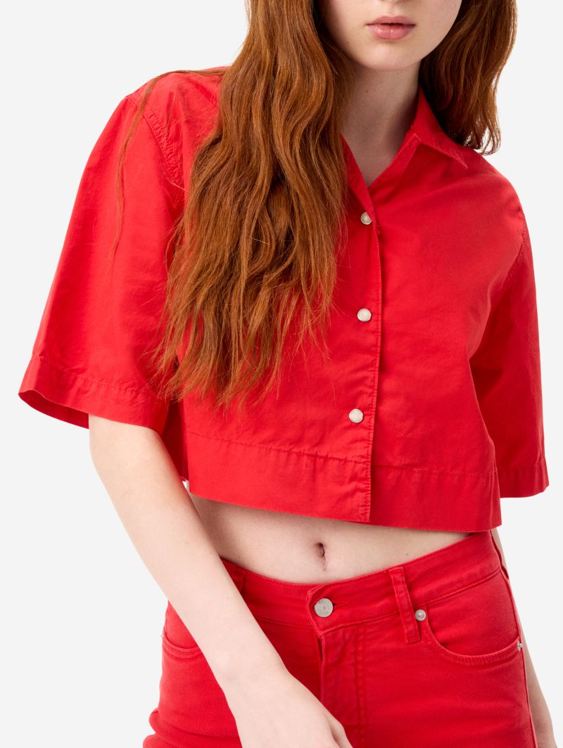 Camicia Jessie cropped in cotone
