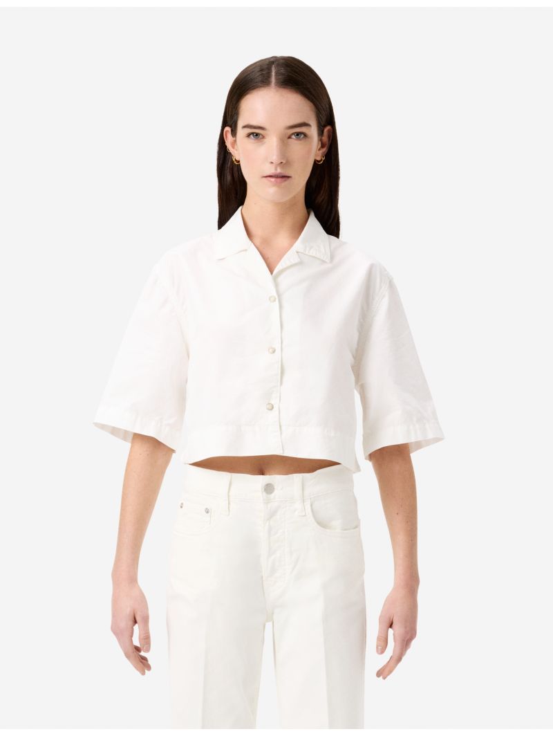 Jessie crop shirt reactive dyed