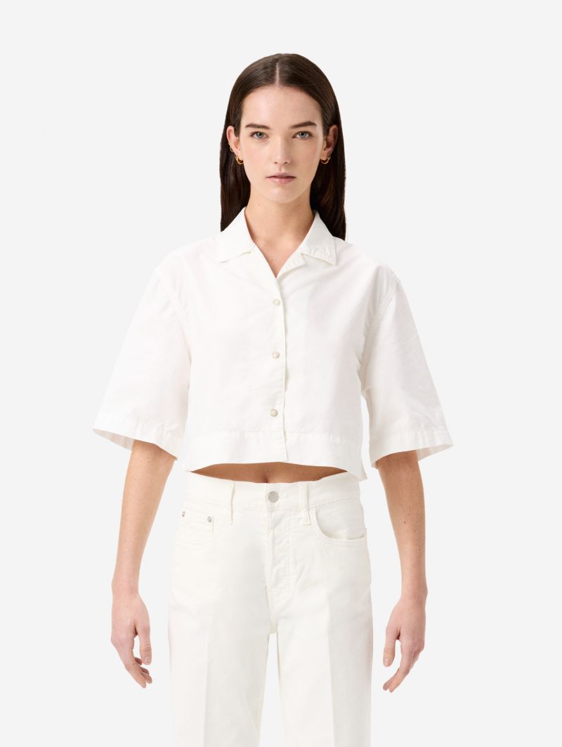 Camicia Jessie cropped in cotone