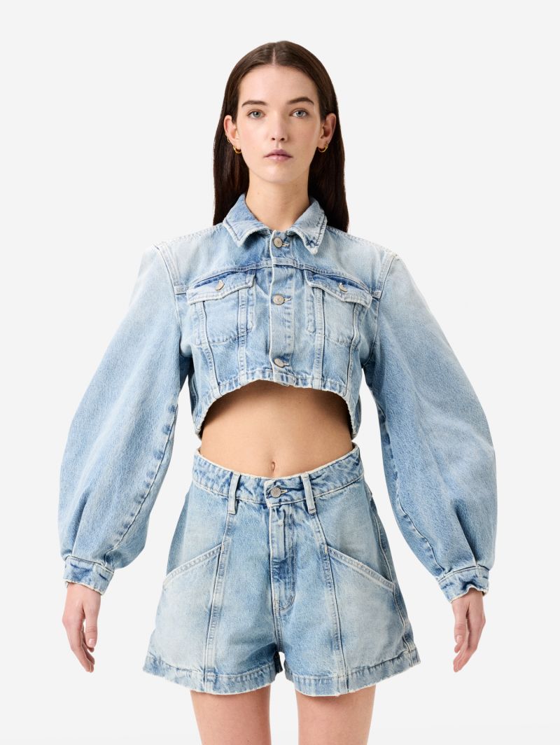 Minny cropped trucker jacket