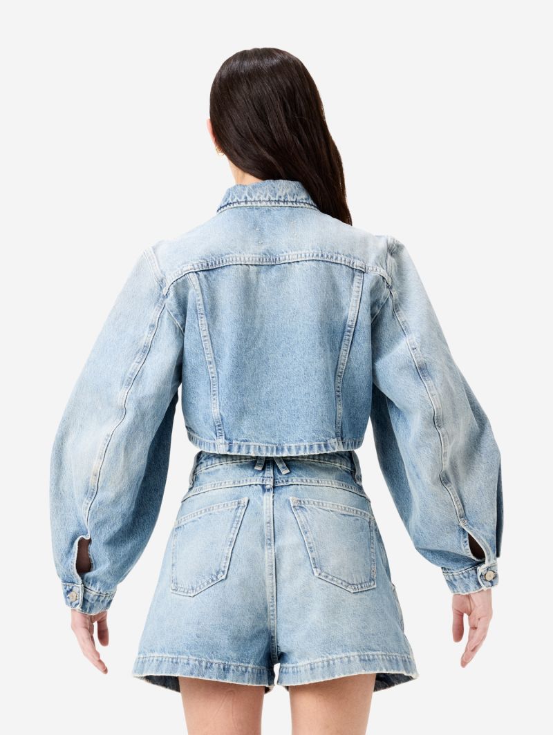 Minny cropped trucker jacket