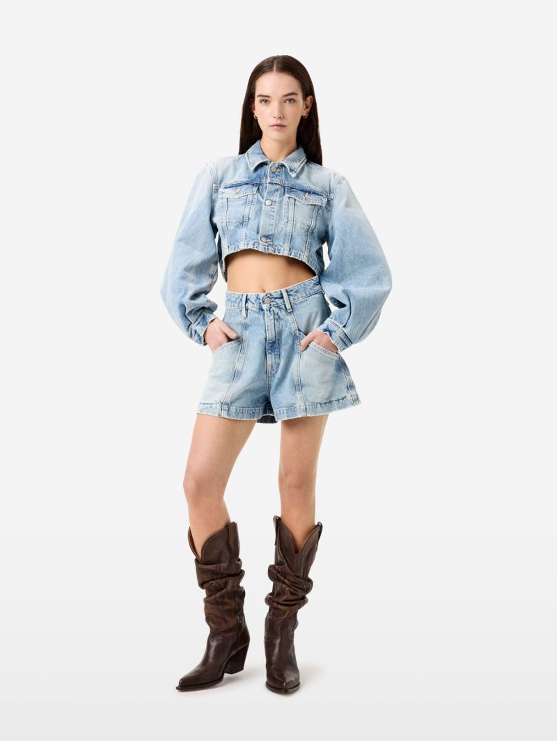 Minny cropped trucker jacket