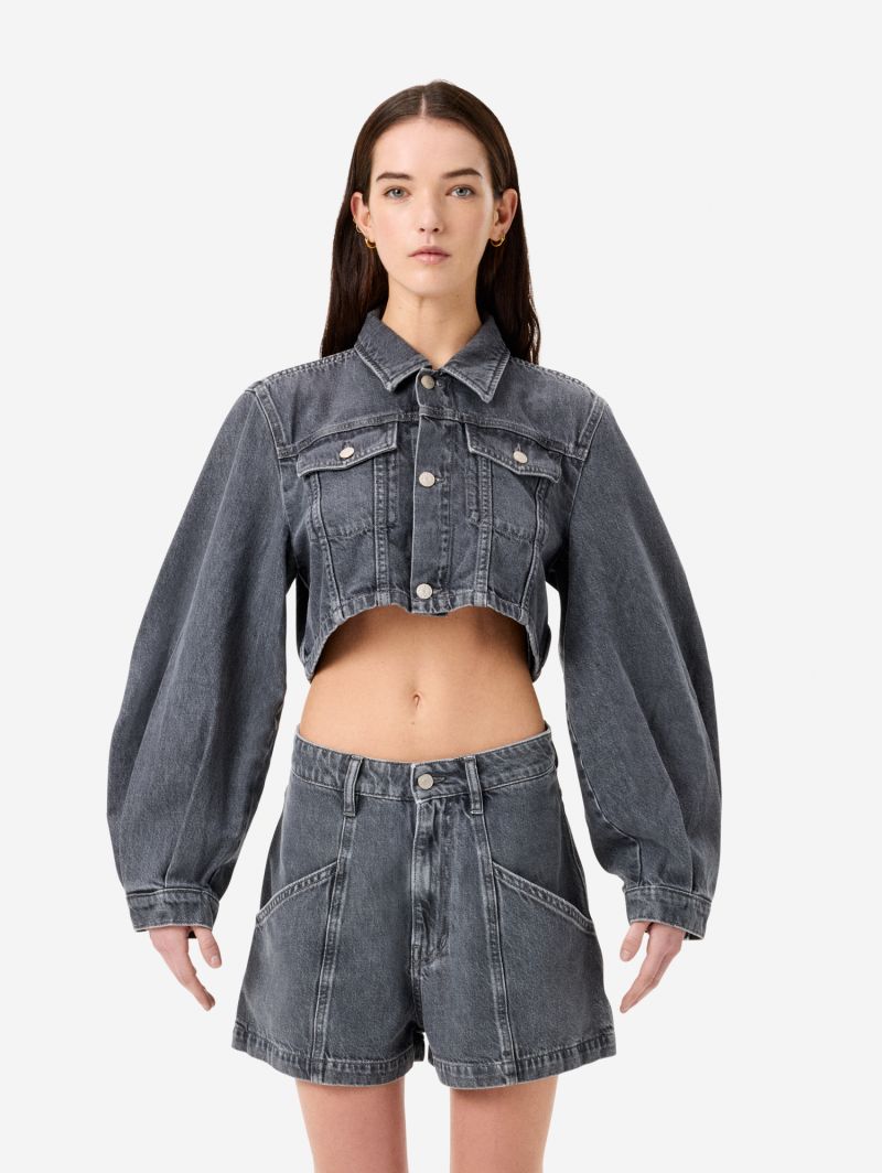 Minny cropped trucker jacket