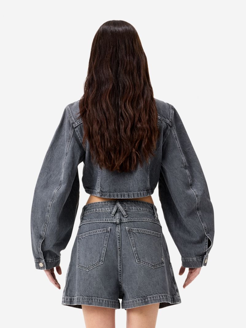 Minny cropped trucker jacket