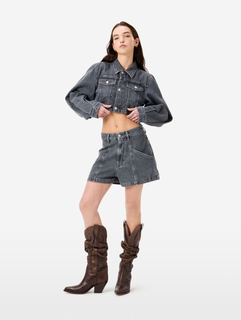 Minny cropped trucker jacket