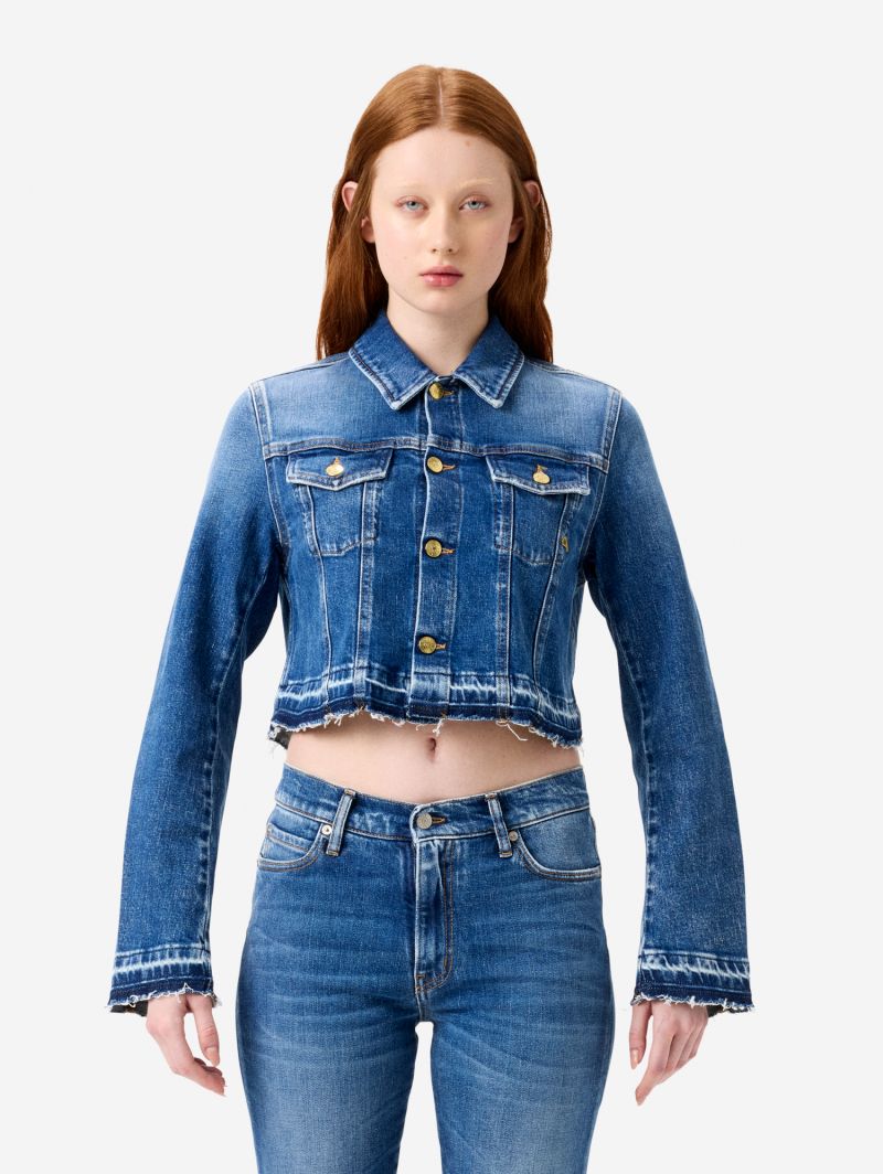 Slim-fit Milù trucker jacket