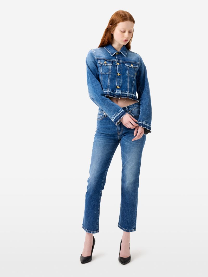 Slim-fit Milù trucker jacket