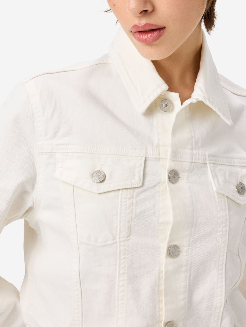 Milu' trucker jacket direct dyed frayed edge