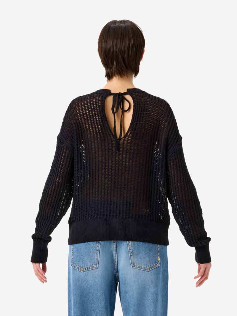 Lux jumper with cut-out on the back