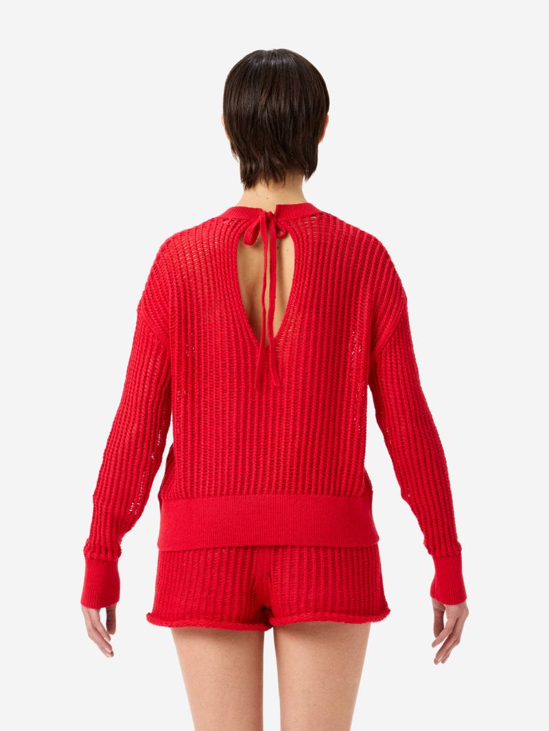 Lux jumper with cut-out on the back