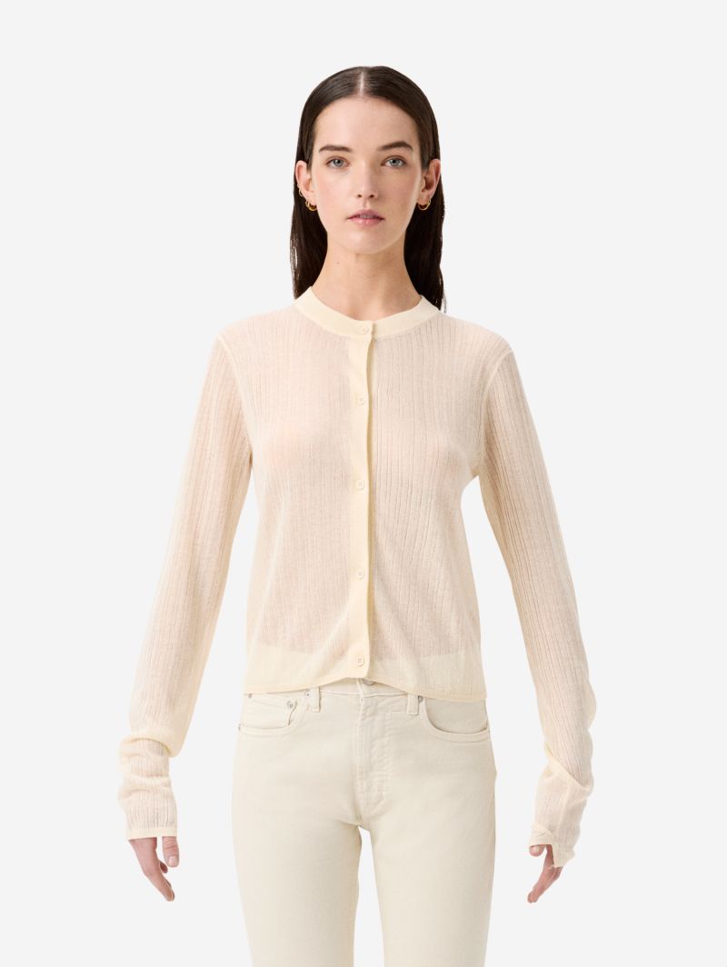 Linen-blend Bia cardigan