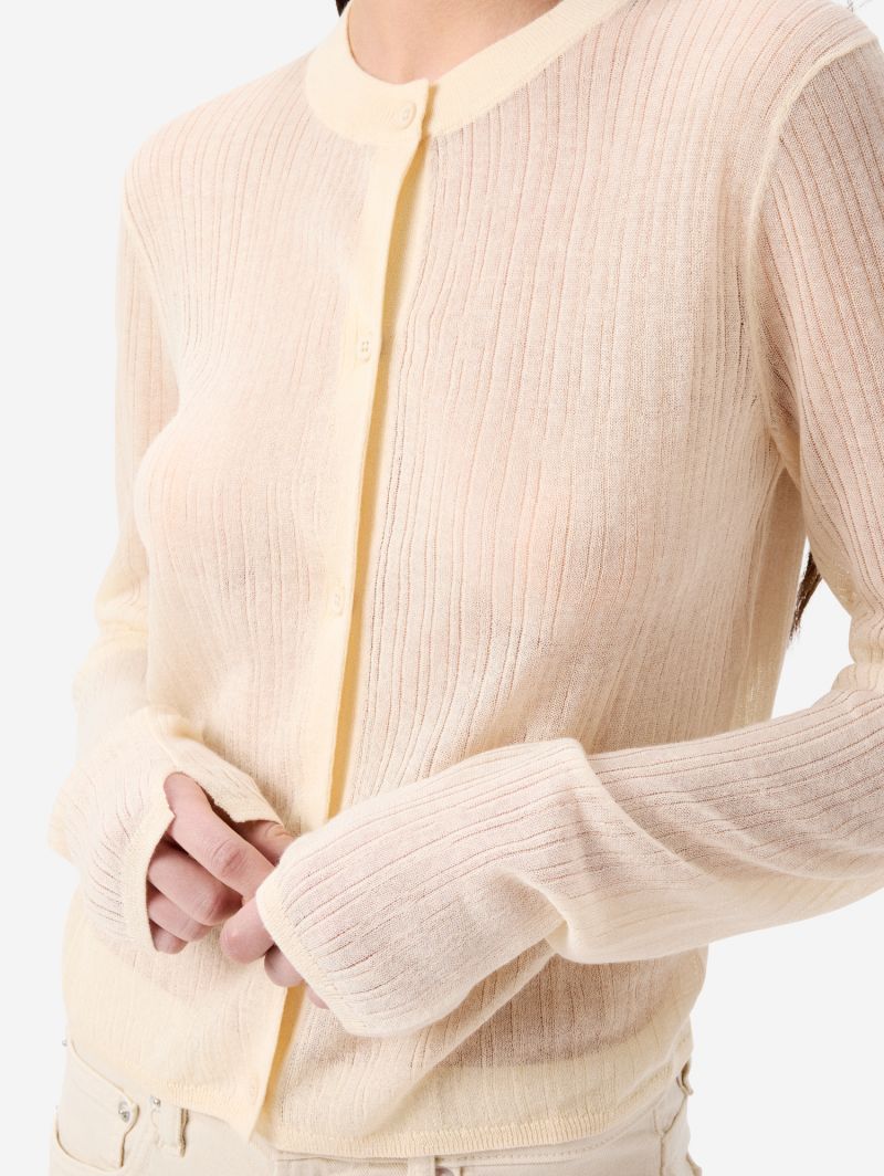 Linen-blend Bia cardigan