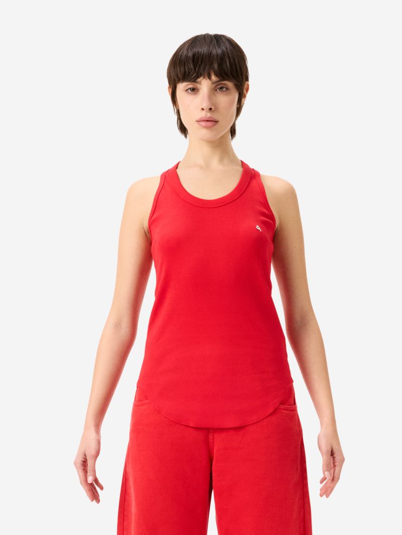 America ribbed tank top rinse wash