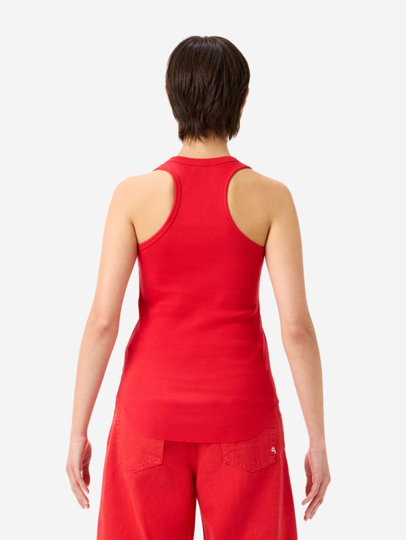 America ribbed tank top rinse wash