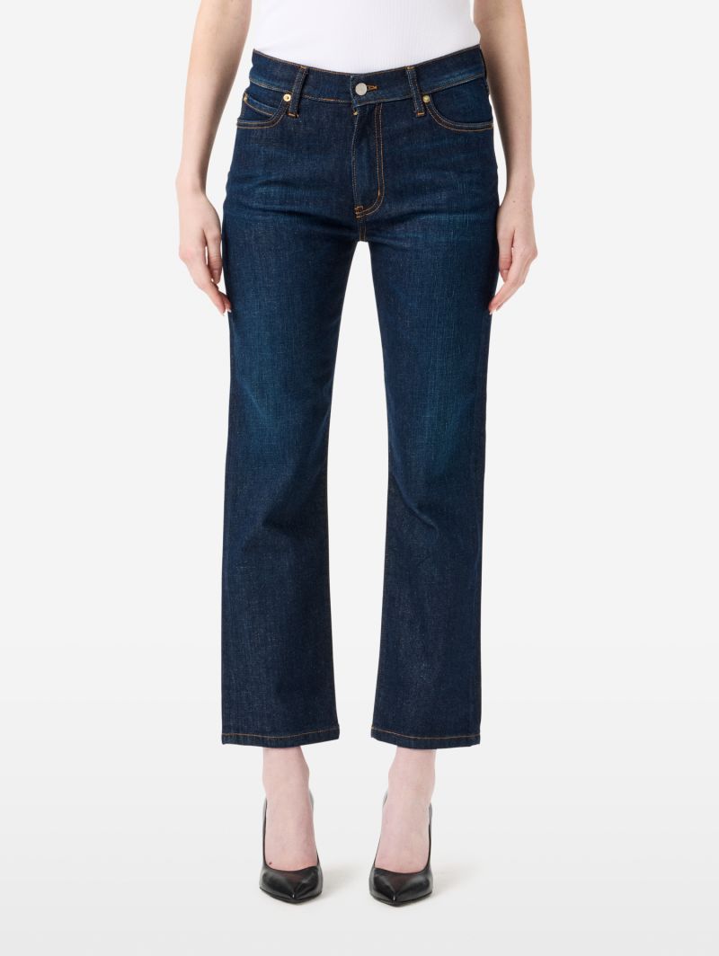 Francy slim fit straight leg dark rinse brushed