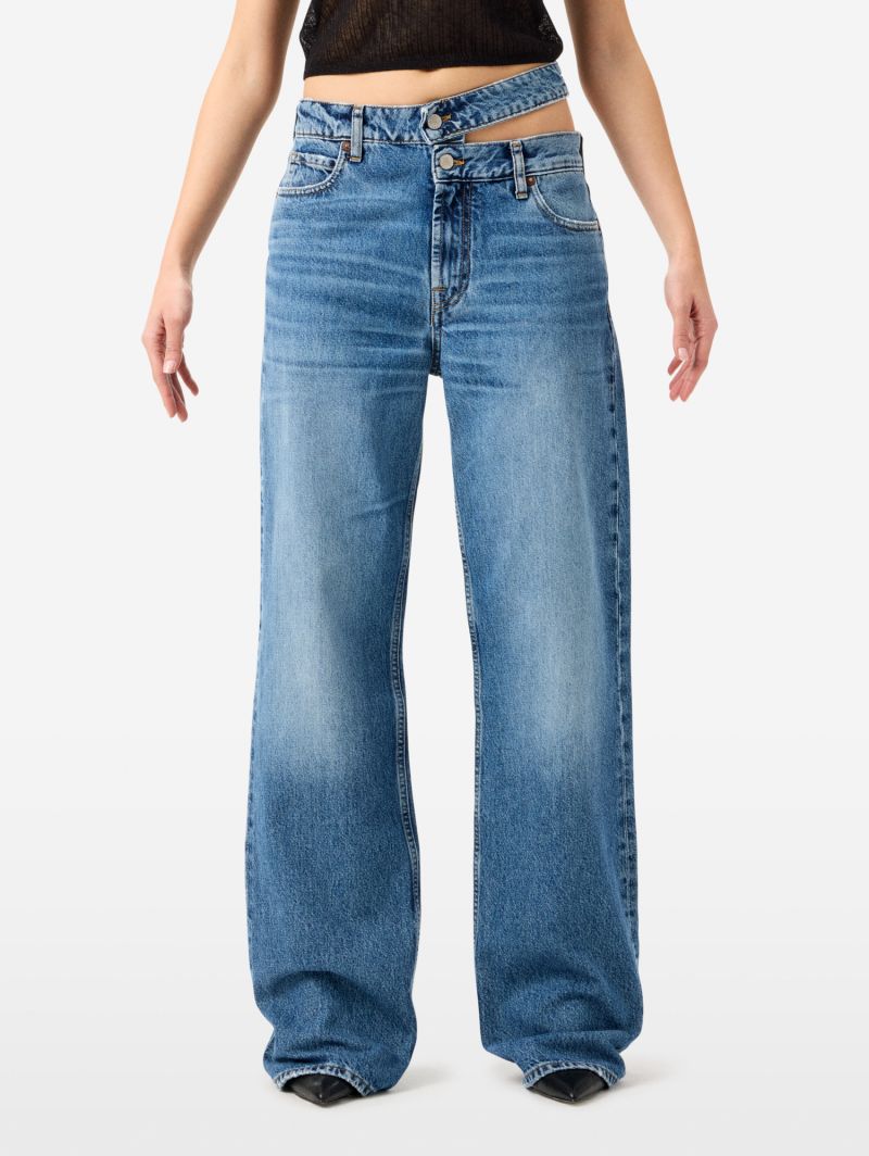 Zoe waist straight leg mid tone natural vintage