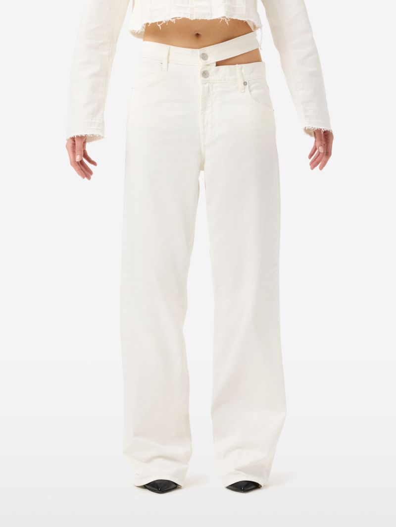 Straight-fit Zoe jeans with double belt